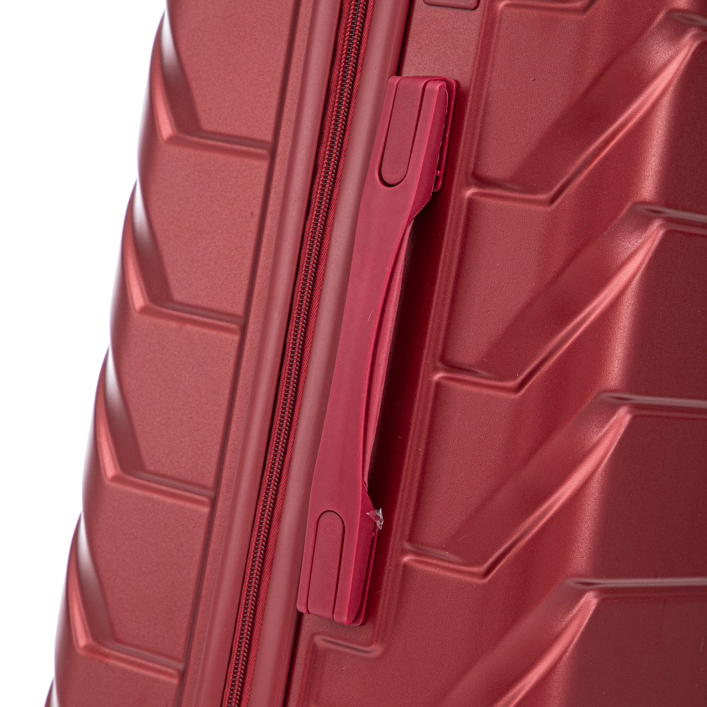 Set 3PCs 20'/24'/28' ABS Spinner Wheel Luggage Wine Red