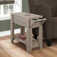 Accent Side Table, Storage, Lamp, Transitional Space-Saving Design