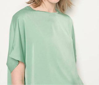 As By Df - Satin Boat Neck Top