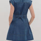 Entro - Cap Sleeve Belted Mini Dress