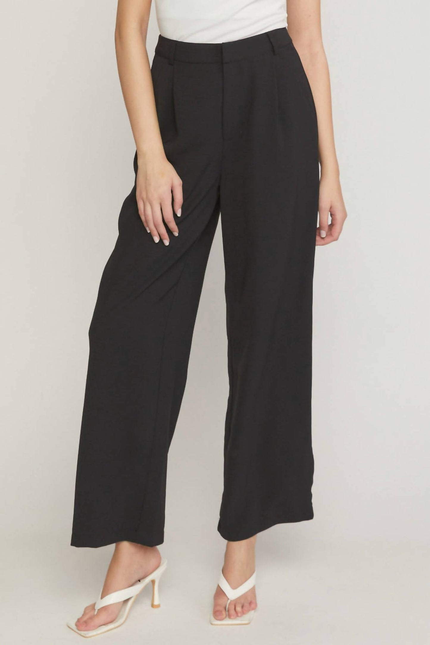 Entro - High Waisted Full Leg Pants