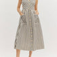 Entro - Stripe Midi Dress