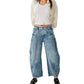 Free People - Good Luck Mid Rise Barrel Jeans