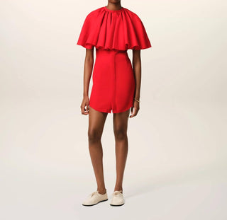 Ami - Shirt Dress With Ruff