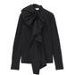 Alexander Mcqueen - Ruffled Cotton Bow Shirt