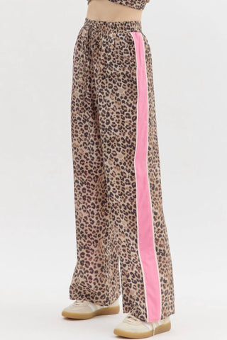 Entro - Leopard Wide Leg Pants