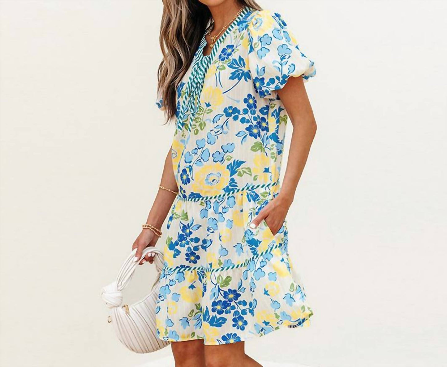 Little Daisy Closet - Summer Floral Striped Dress