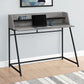 Computer Desk for Home Office with Marble Look and Storage Shelves