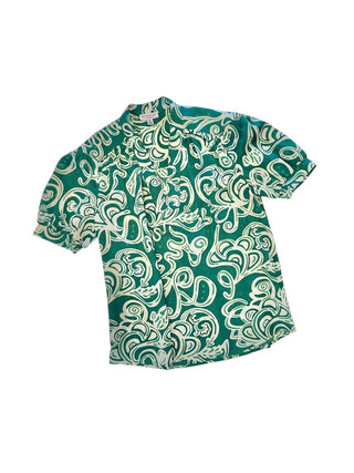 Current Air - Abstract Printed V-neck Blouse