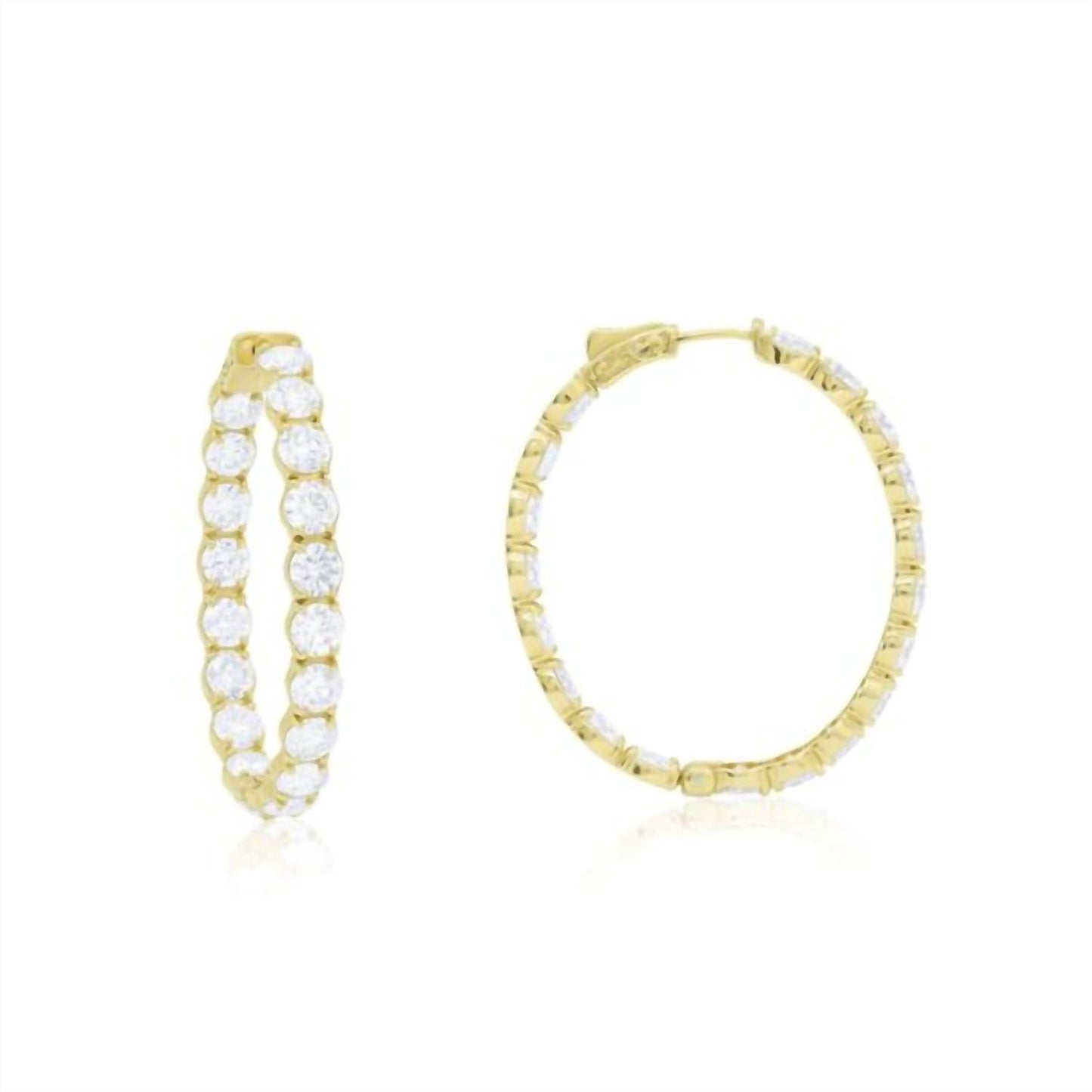 Diana M Jewels - Lab Grown Inside-out Diamond Hoops