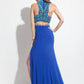 Rachel Allan - Beaded Jersey Prom Gown With Cutouts
