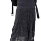 Free People Barnyard Tiered Lace Maxi Skirt in Ebony, Size 6