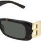 Balenciaga - Rectangle Non Polarized Sunglasses - Bb96s - 002