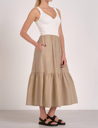 Elan - Mixed Media Midi Tank Dress