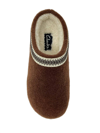 Clarks - Women's Cozy Wool Mule Slip-on Fur Lined Clogs