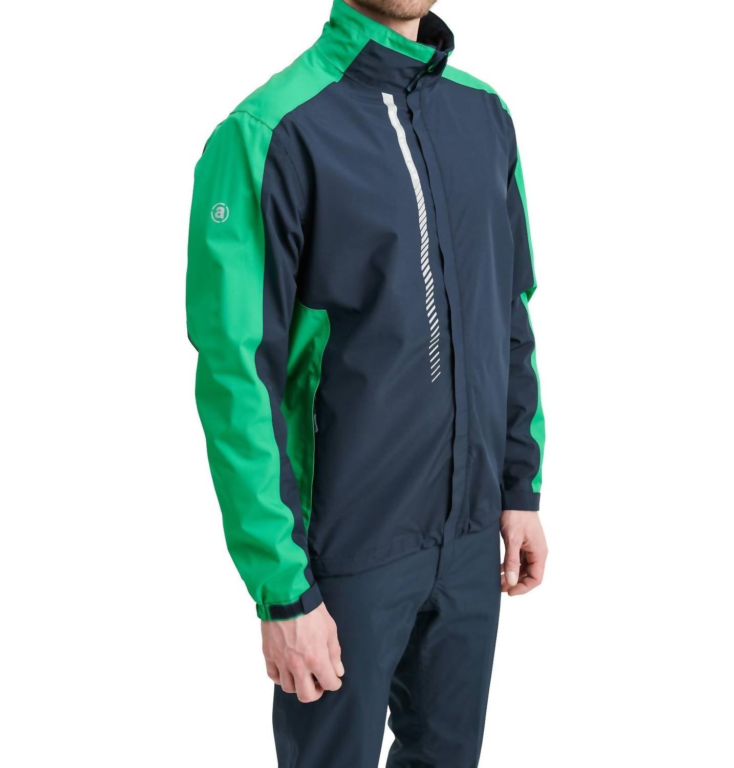 Abacus Sportswear Us - Links Stretch Mock Neck Rain Jacket