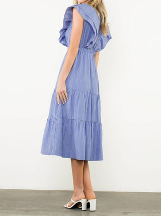 Thml - Striped Flutter Maxi Dress