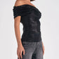 Elan - Off The Shoulder Shimmer Top