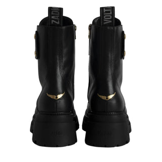 Zadig & Voltaire - Joe Ride Semi-Shiny Calfskin Boots