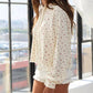 Bucketlist - Delicate Peony Floral Print Cropped Pullover Hoodie