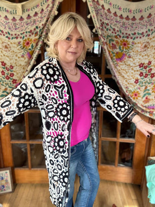 Pol - Cardigan With Crochet Detail