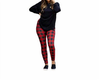 Julia Rose - Plaid Leggings