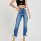 Risen - High Rise Medium Bleach Denim Jeans