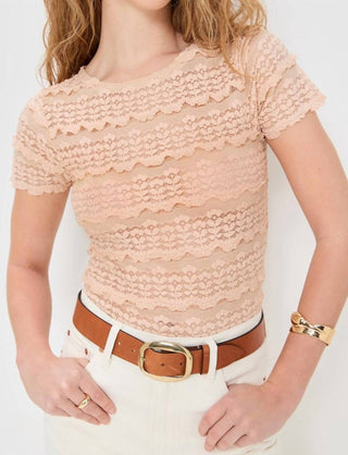 Free People - Angelina Lace Tee