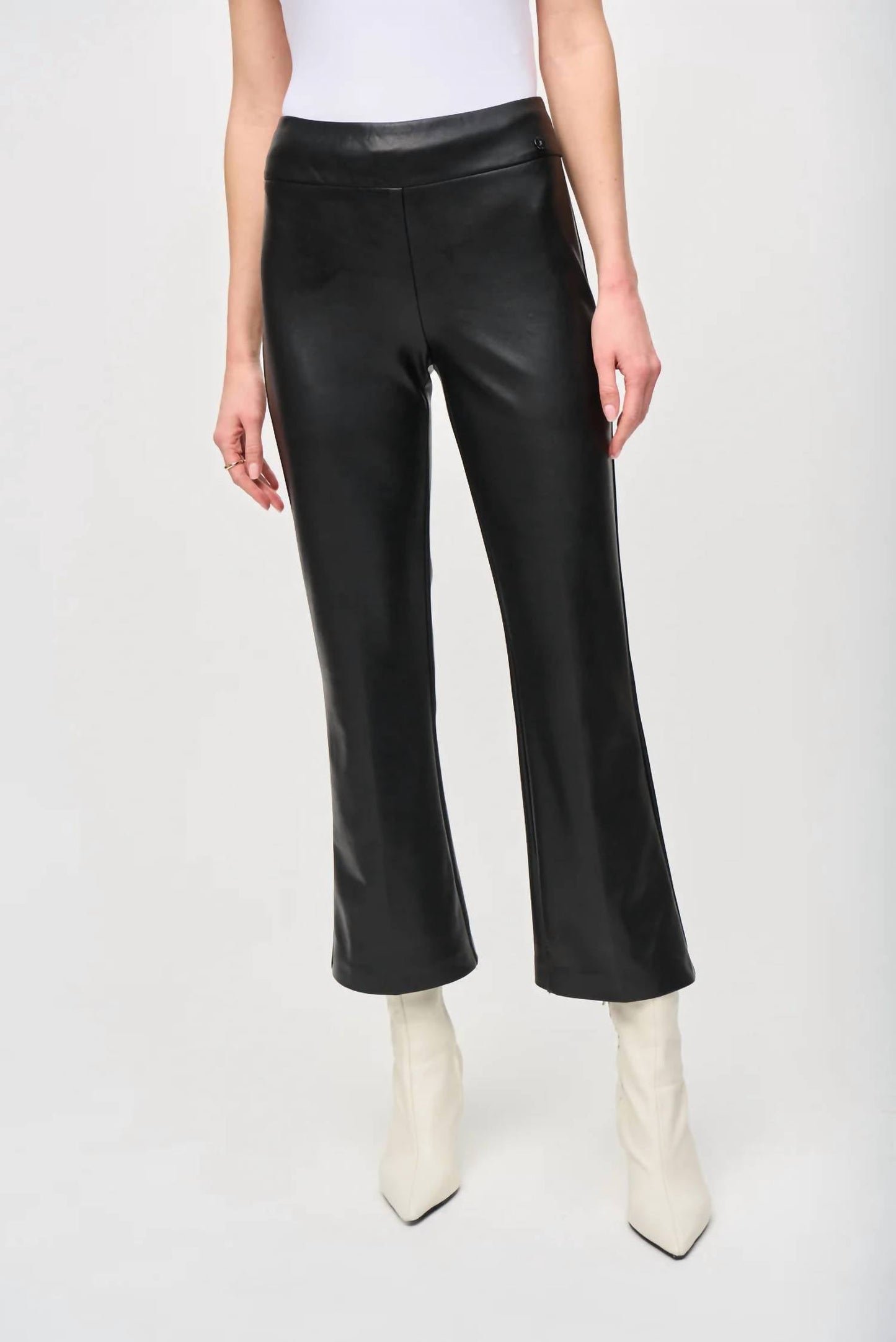 Joseph Ribkoff - Leather Kick Flare Pant