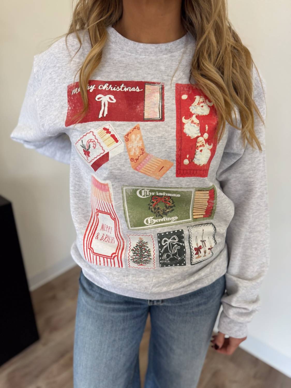 Chaudoin Creations - Angel Merry Bright Matchbox Sweatshirt