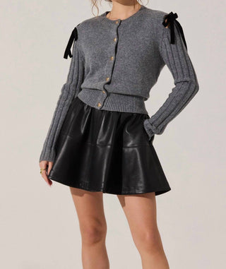 Astr - Melvie Bow Detail Cardigan