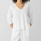 Eileen Fisher - Organic Linen Cotton V-Neck Top