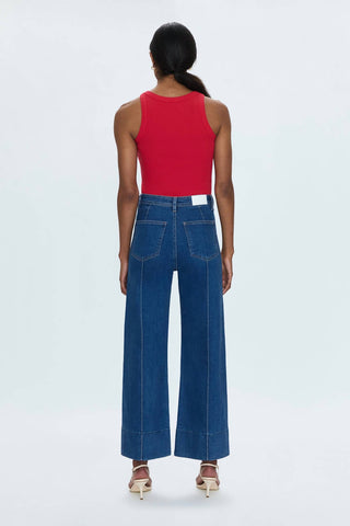 Pistola - Penny Pintuck Ankle Wide Leg Jeans