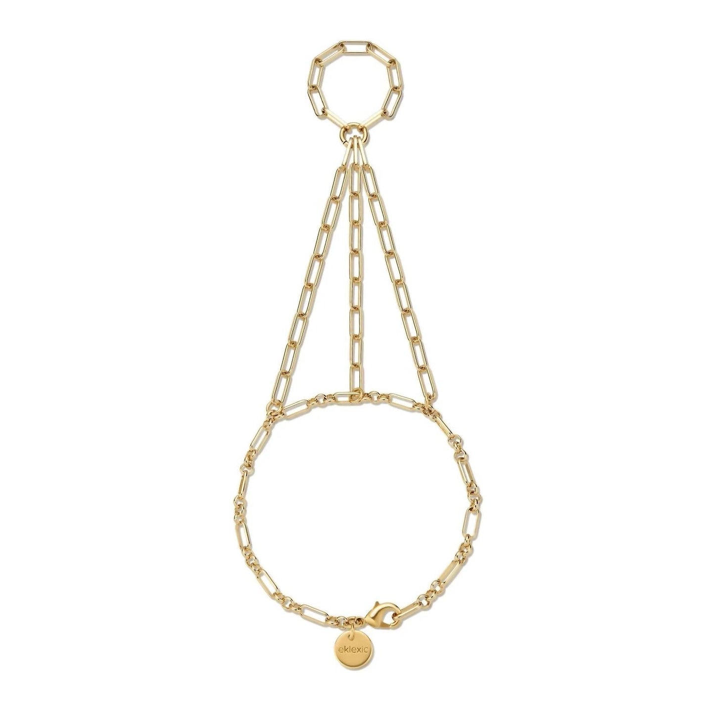 Eklexic - Women's Leila Hand Chain Necklace