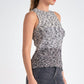 Elan - Sleeveless High Neck Sweater Top