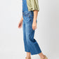 Judy Blue - High Waist Wide Leg Crop Overall Jeans
