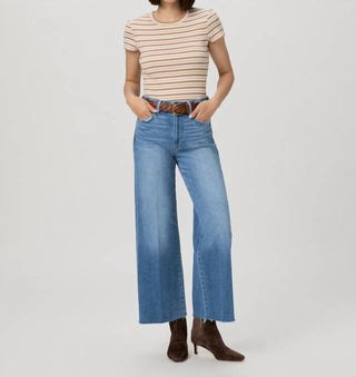 Paige - Anessa 29" Petite With Seamed Beltloops And Raw Hem Jean