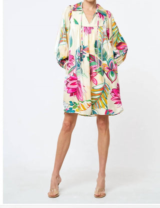 Ciebon - Floral Shimmer Dress