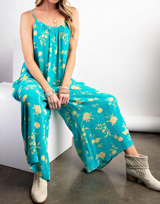 Easel - Going Places Cami Jumpsuit