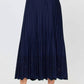 Current Air - Pleated Eyelet Midi Skirt