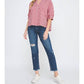 Allie Rose - Seersucker Dolman Top