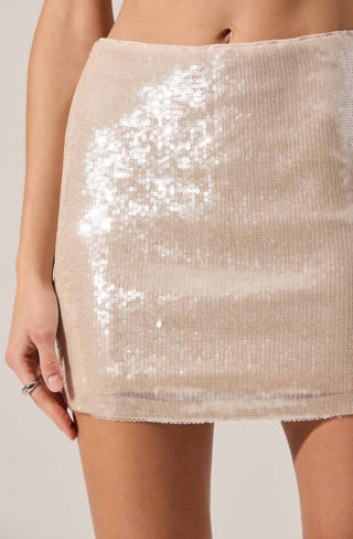 Astr - Darby Sequin Mini Skirt
