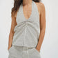 Lna - Cora Plaid Halter Top