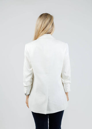 Cinq A Sept - Linen Suiting Kylie Blazer - Ivory