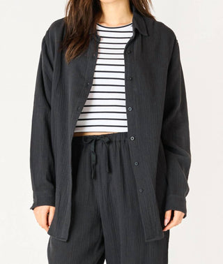 Dex - Textured Button Up Blouse