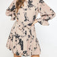 Entro - Floral Print Tie Dress