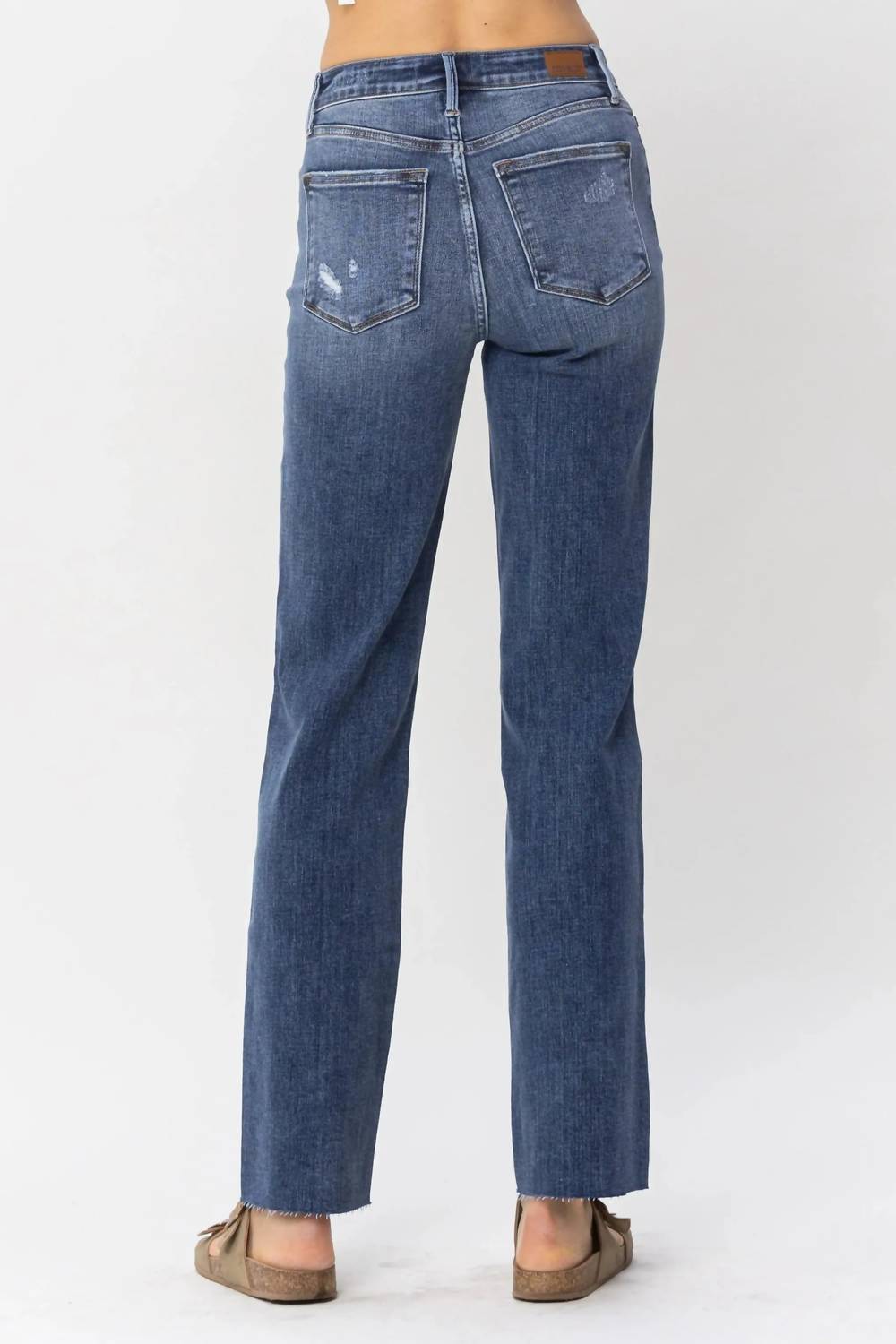 Judy Blue - High Waist Hidden Button-fly Straight Denim Jeans