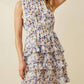 Hayden La - Floral Smocked Neck Tiered Dress