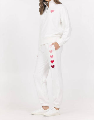 Vintage Havana - Embroidered Heart French Terry Joggers