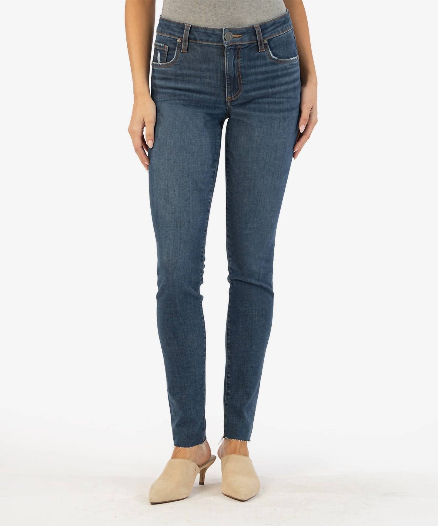 Kut From The Kloth - Mia Mid Rise Slim Fit Skinny Jean